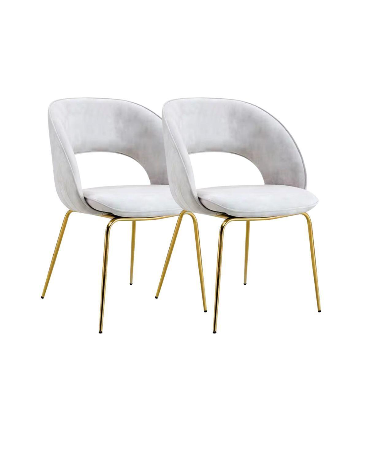 PACK 2 SILLAS IBIZA DE COMEDOR TERCIOPELO BASE DORADA-0
