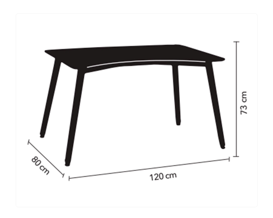 MESA DE COMEDOR MDF RECTANGULAR 130CM-5