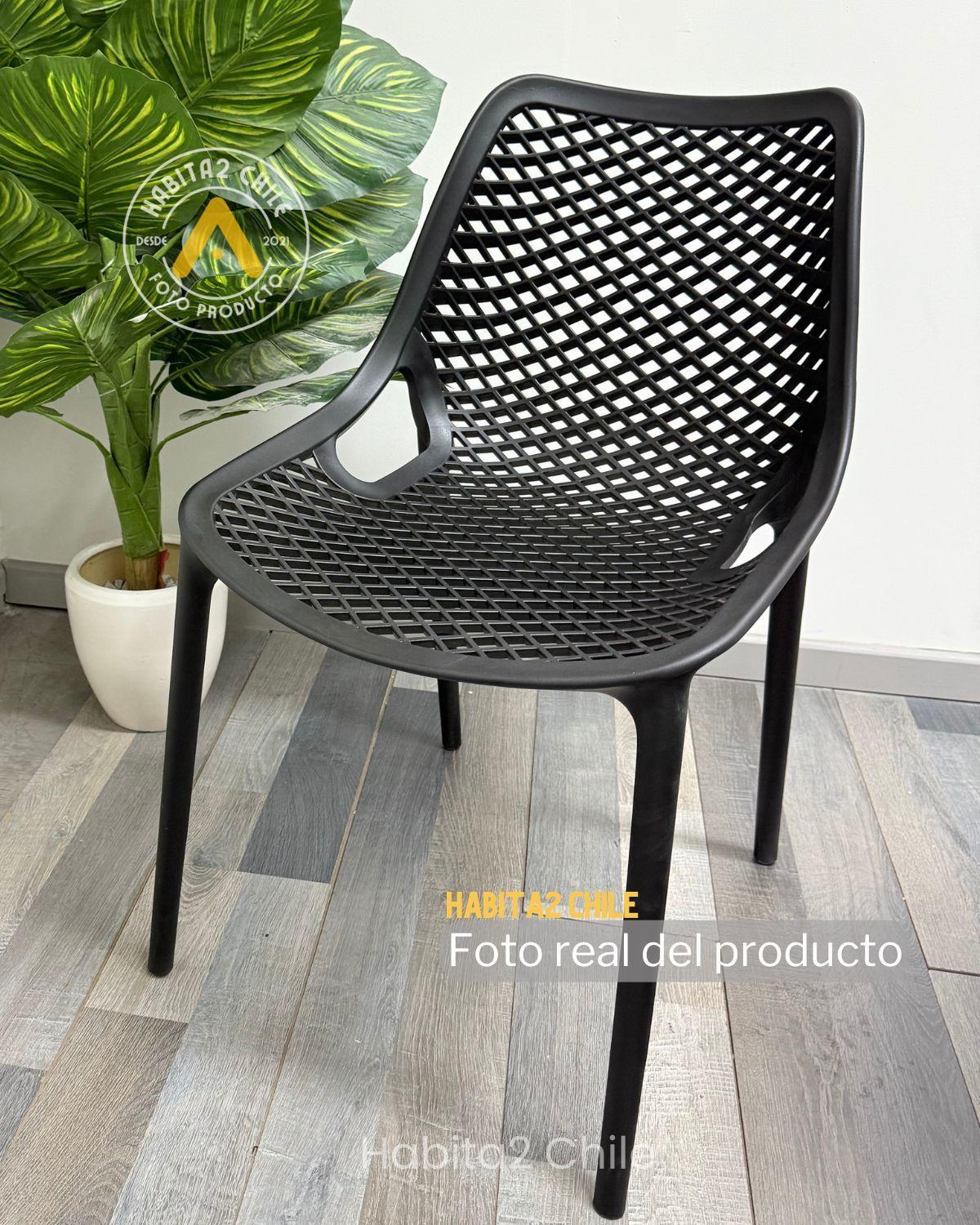 COMEDOR EXTERIOR 4 PUESTOS CITY TULIP 80 CM NEGRO-4