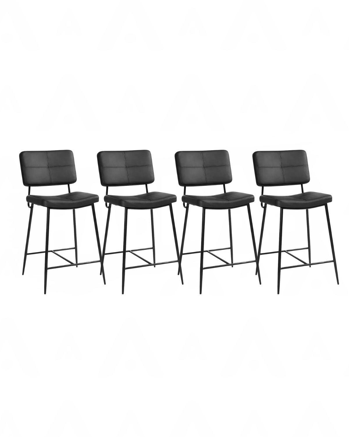 PACK 4 SILLAS 68 CM DE BAR ACOLCHADA COFFEE-0