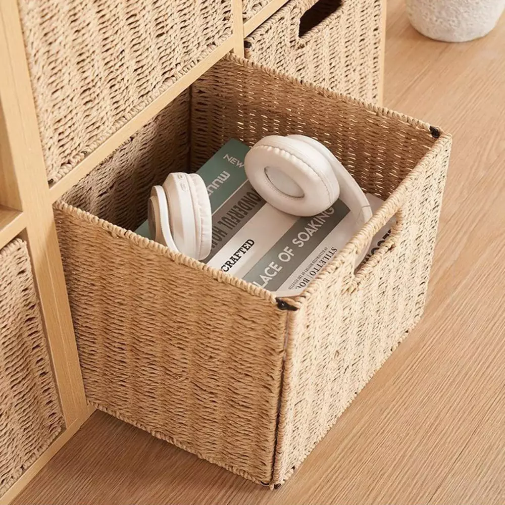 RACK ORGANIZADOR CURRY CON CANASTOS DE MIMBRE SINTETICO-2