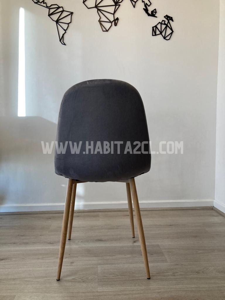 PACK 4 SILLAS PARA COMEDOR TERCIOPELO METAL TRENDY TOP-1