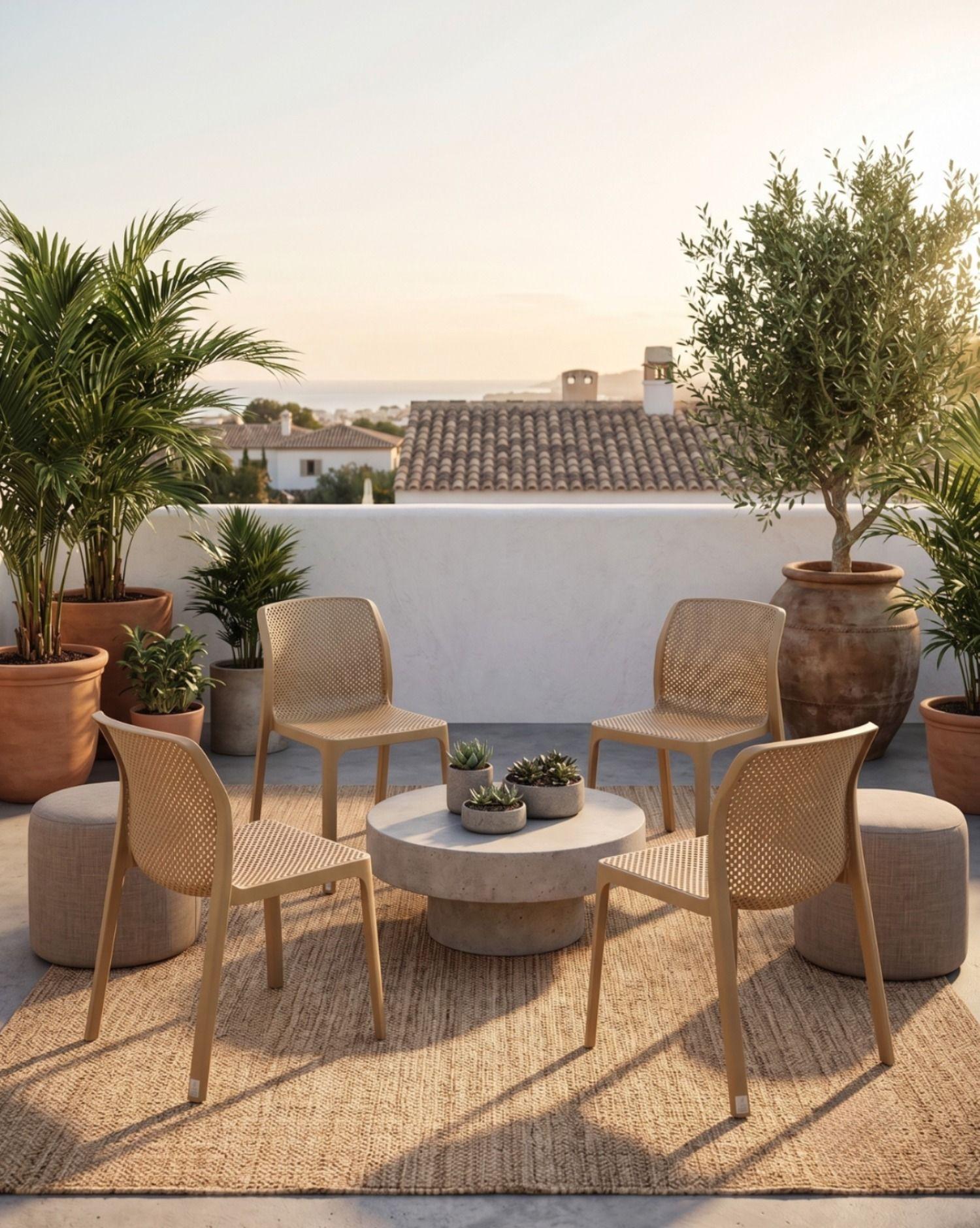 Pack 4 Sillas para terraza Carin-2