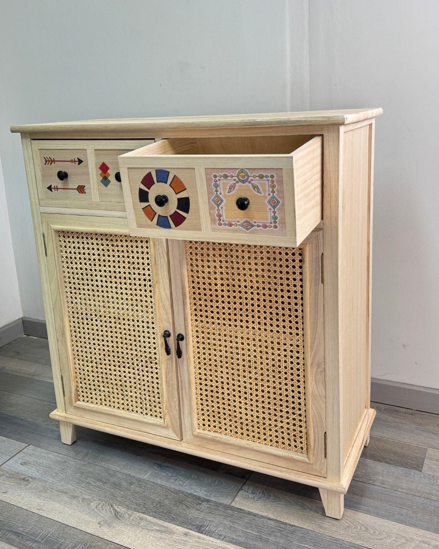 Mueble 2 Cajones y Puertas Pop Art-2