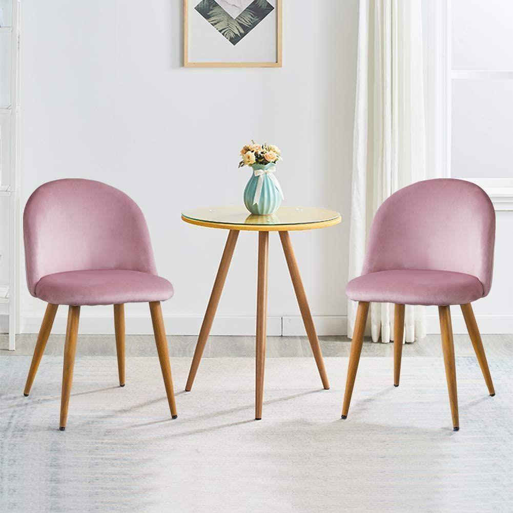 SET 2 SILLAS DIAMANTE NORDIC FELPA SIMIL MADERA -3