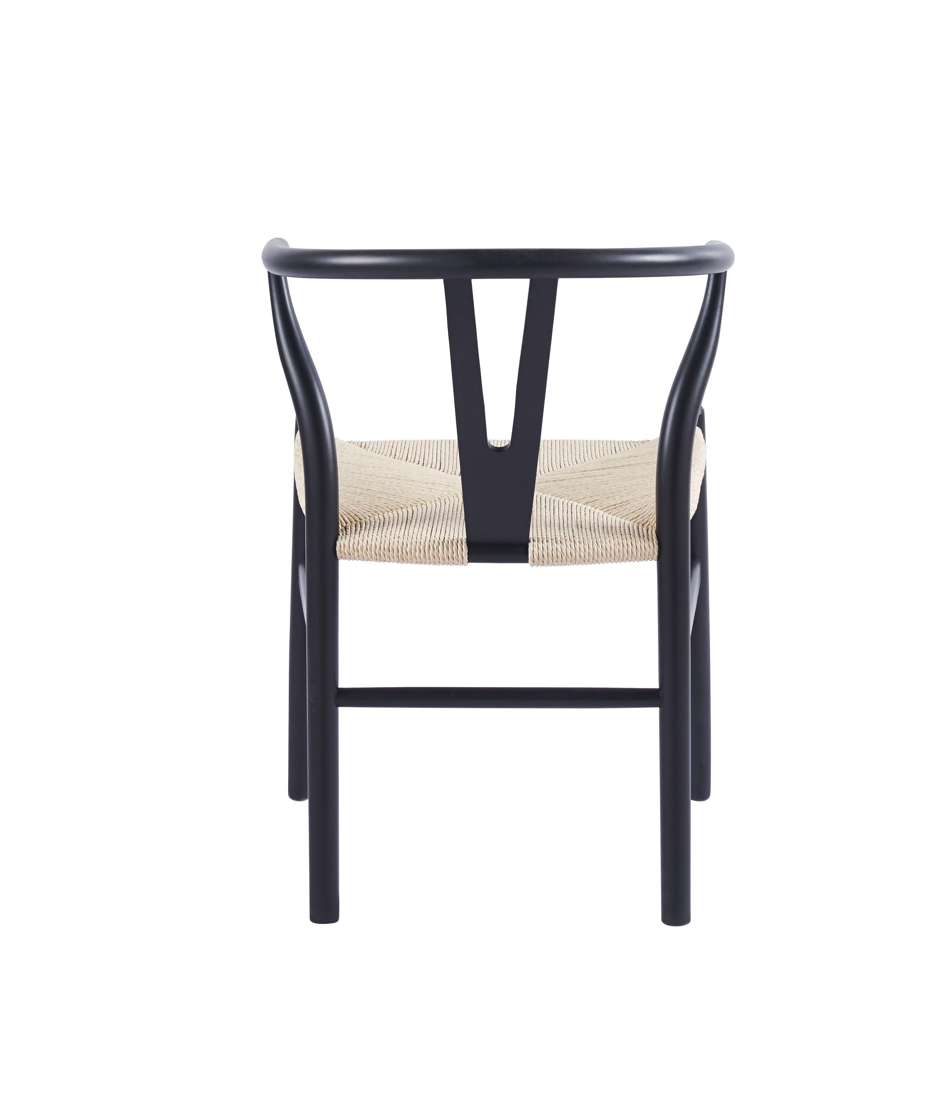 SILLA WISH ESTRUCTURA COLOR MADERA NEGRA Y RATTAN TEJIDO NATURAL-5