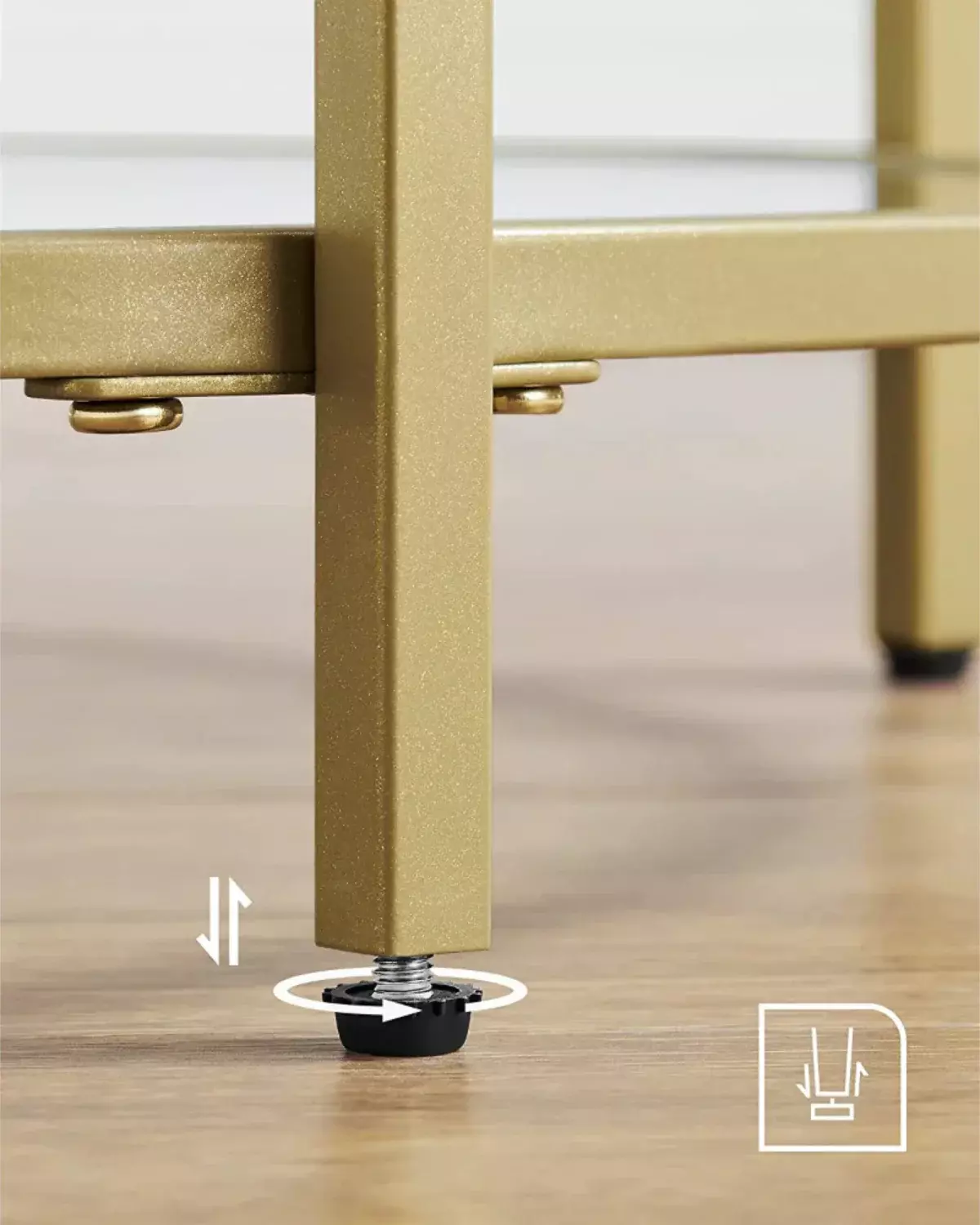 MESA DE CENTRO LIGERA 50 CM GOLDEN REDONDA-5