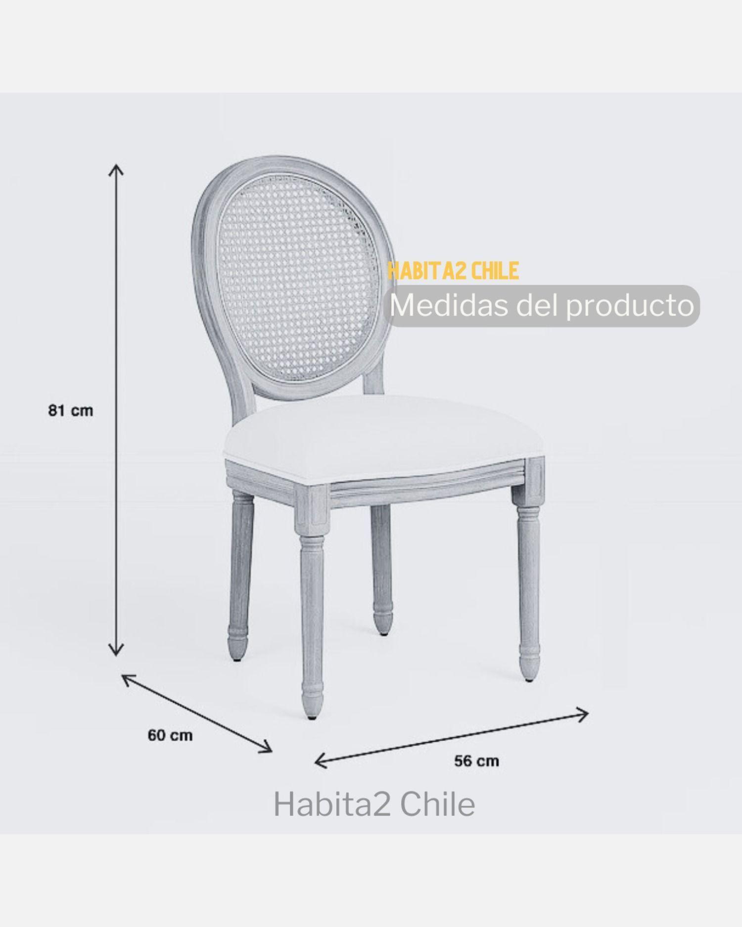 Pack 2 Sillas de Comedor Madera Acolchada Monarca-5