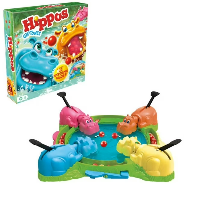 Juego De Mesa Hippos Glotones Hasbro Original-2