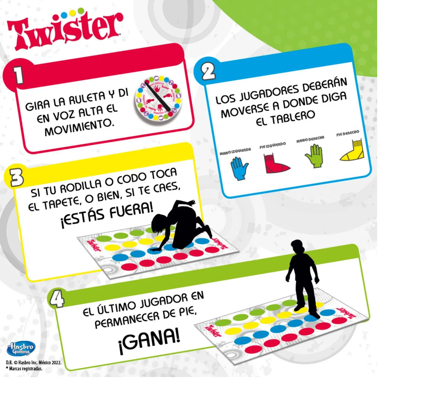 Juego De Mesa Twister Hasbro Gaming Original Familiar-2