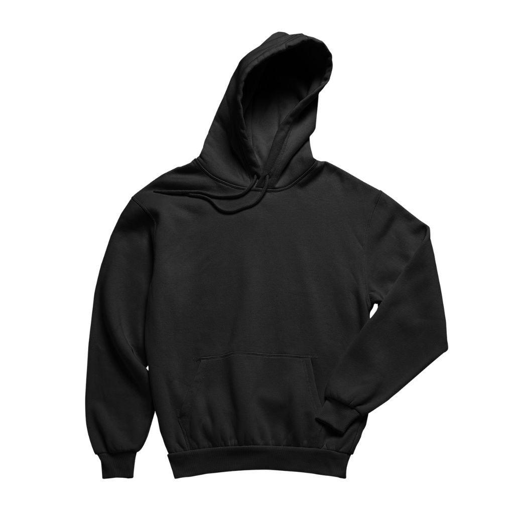 Poleron canguro con capucha unisex algodón rojo negro para estampar-2