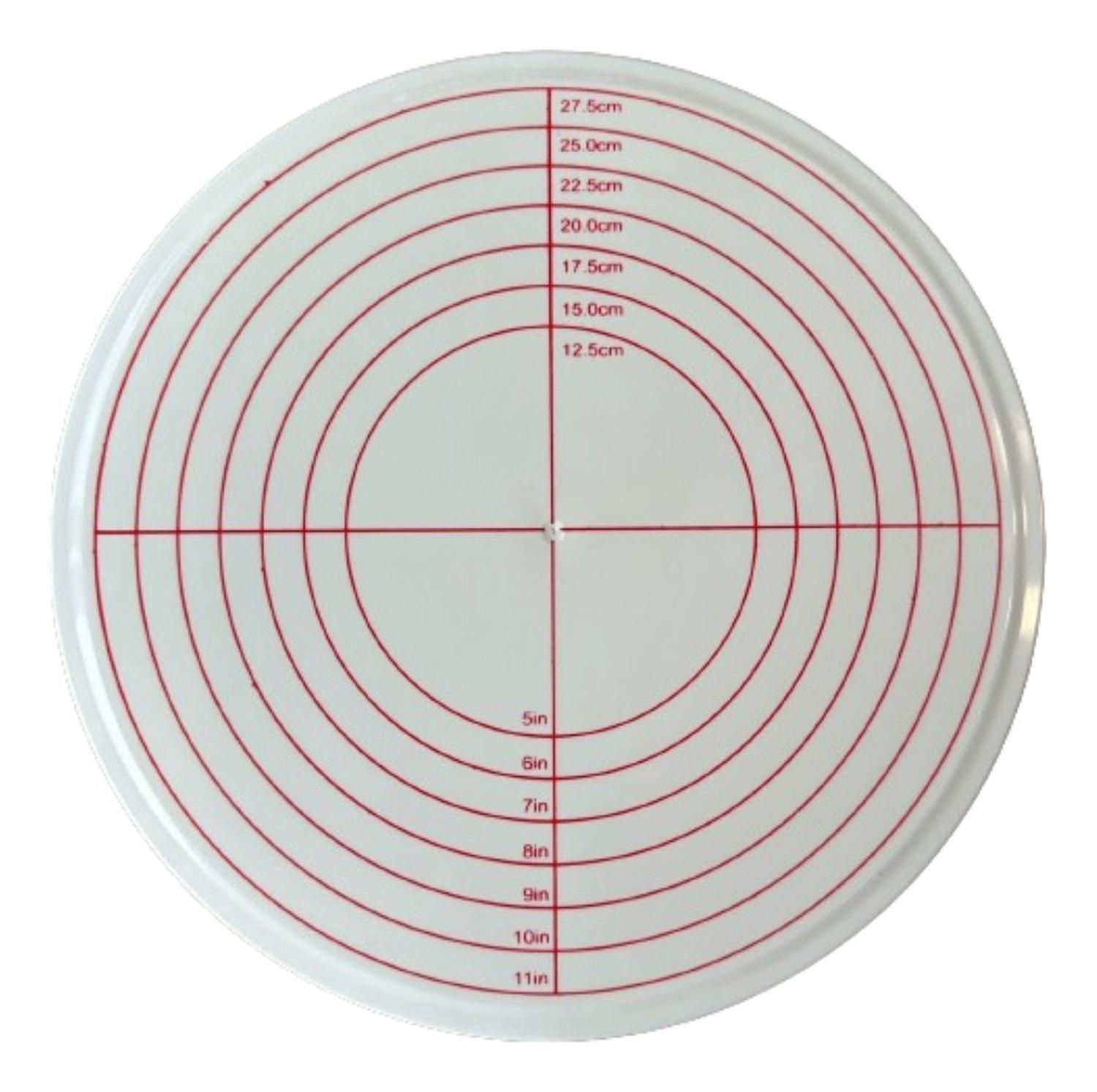 Base Giratoria Para Decoracion De Torta Con Freno 30cm-1