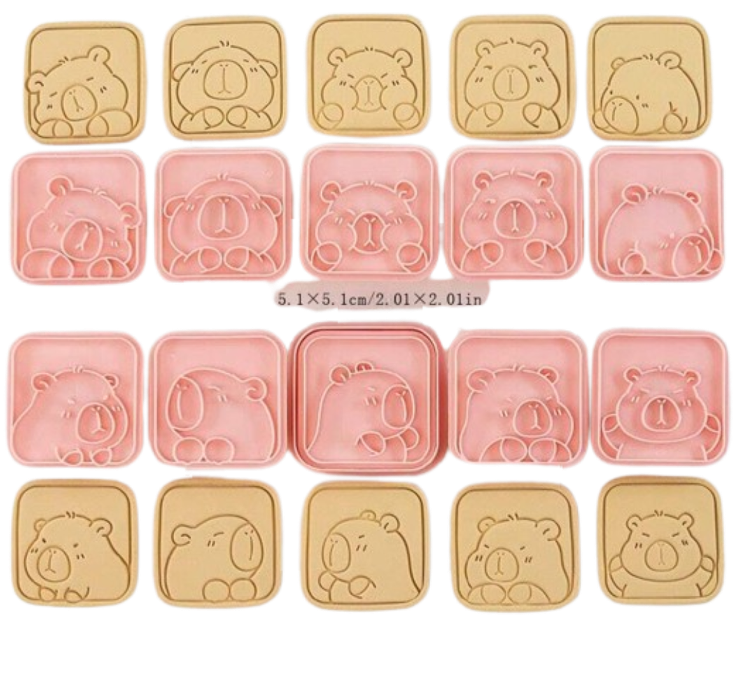 Cortador Galletas Capibara 10 diseños-1