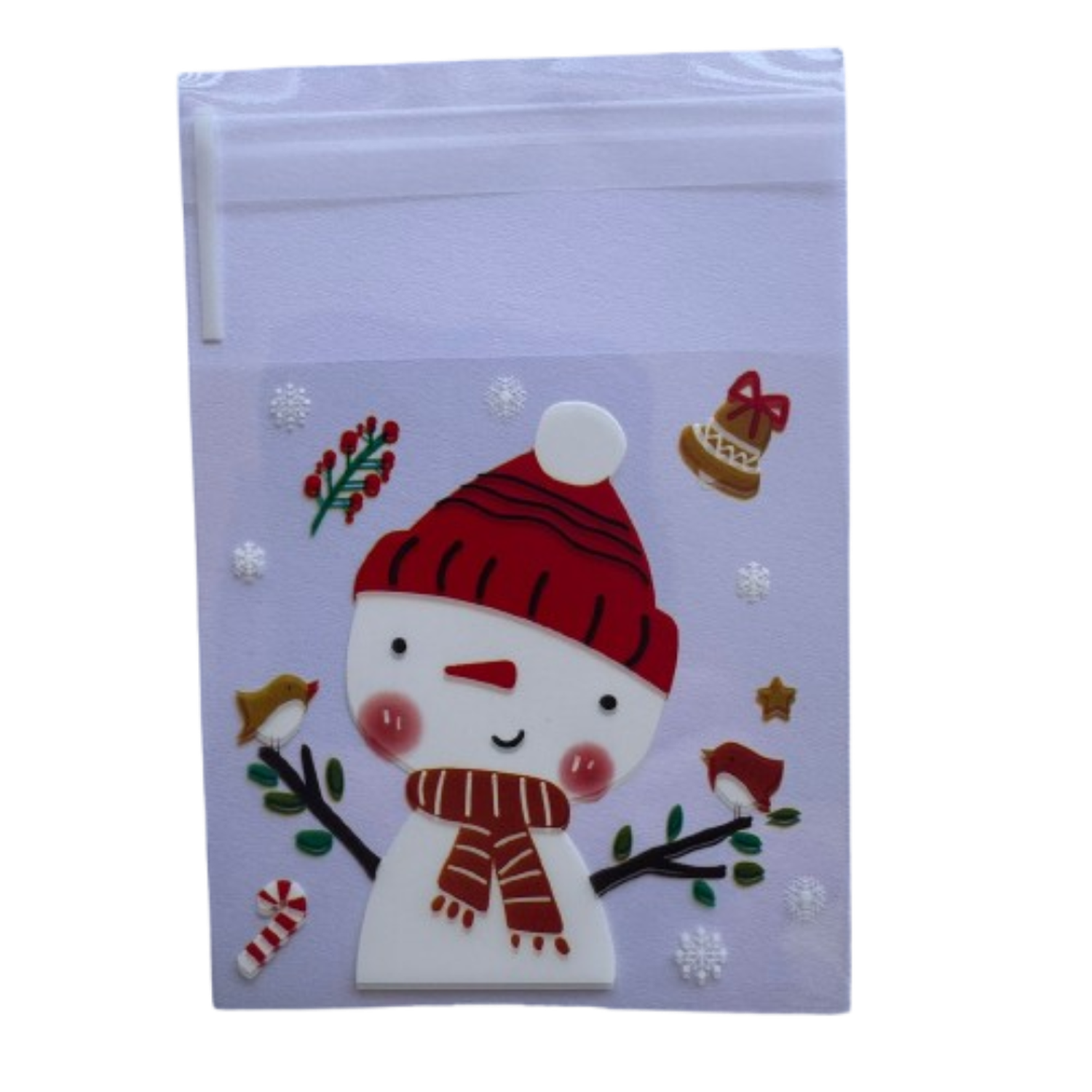 Bolsas Navidad A 7x7+2cm autoadhesivas 100 un-3