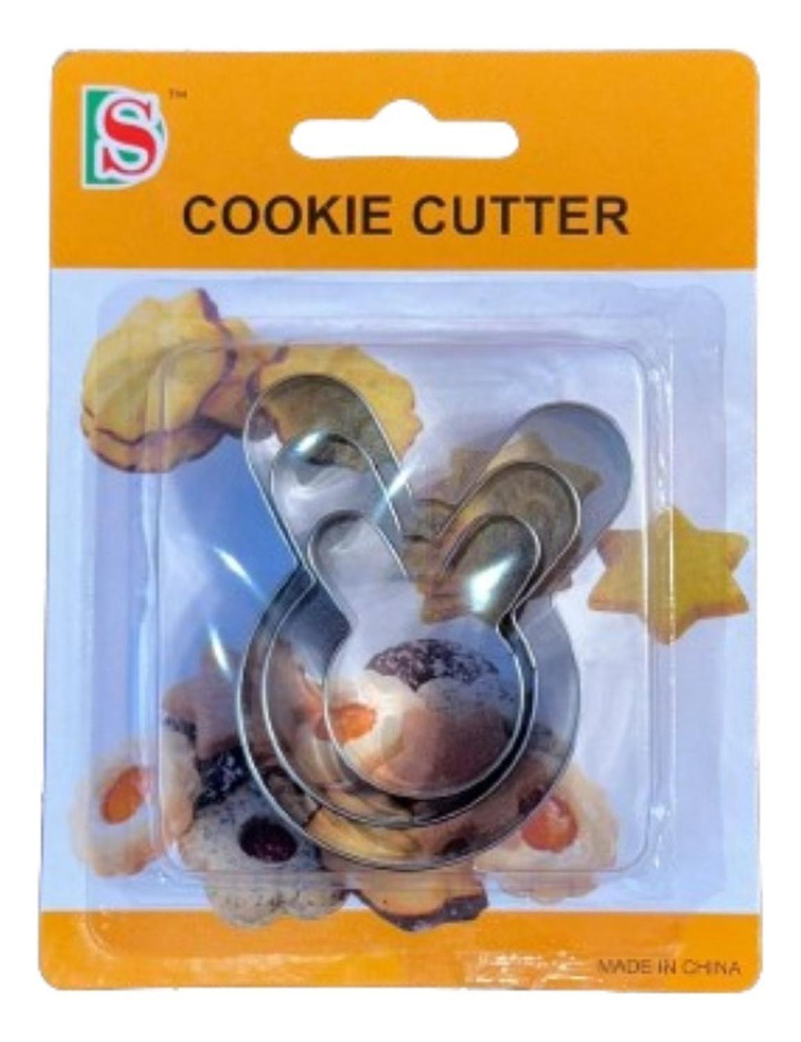 Cortador Galletas Conejo 3 pcs-0