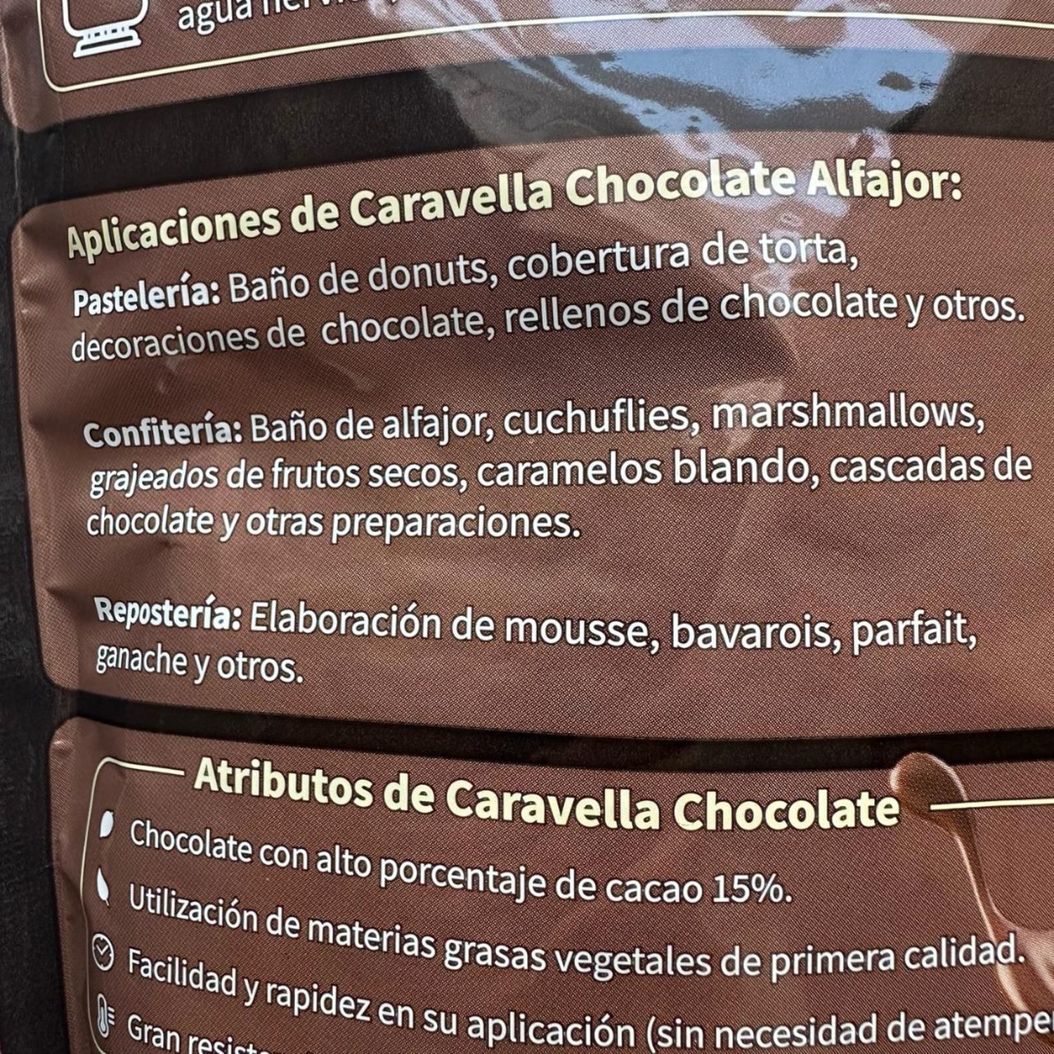 Gotas Chocolate Sucedaneo Semibitter Caravella 1kg-2