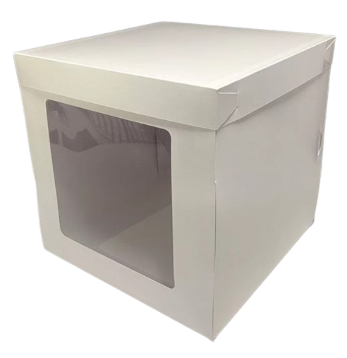 Pack 5 Caja Torta 30x30x30 cm con visor lateral-1