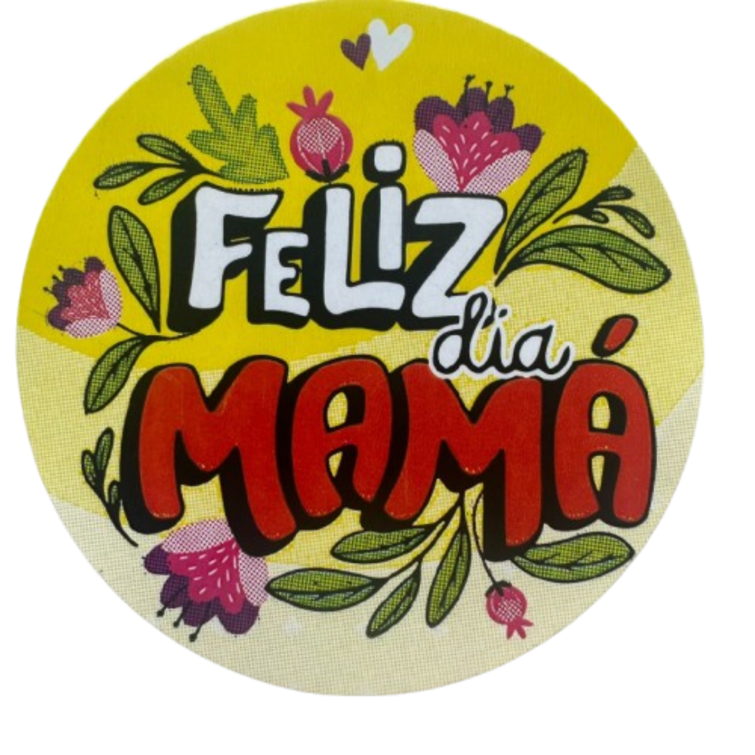 Sticker Feliz Dia Mama B 100un 38mm-2