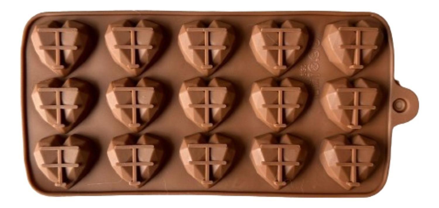 Molde Silicona Corazones 15 Cavidades-0