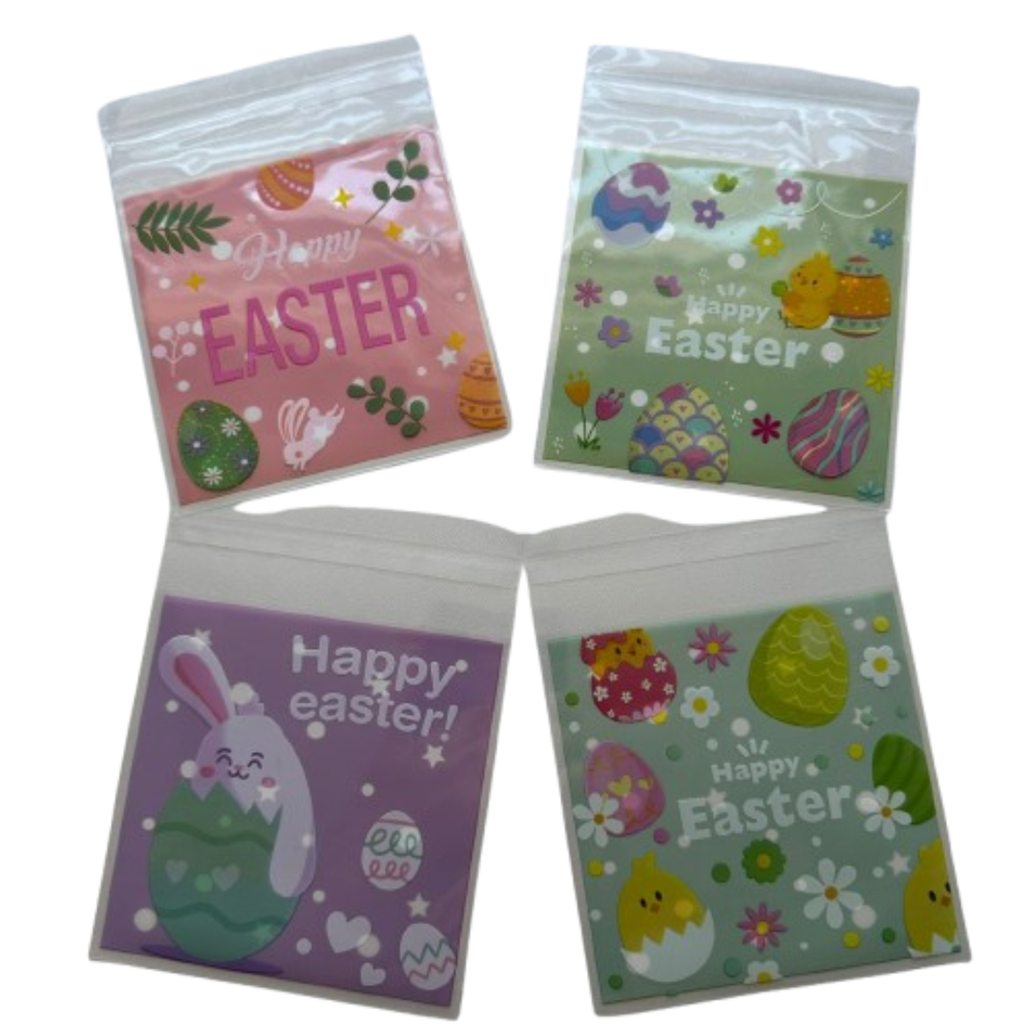 Bolsas Pascua B 10x10+2cm autoadhesivas 100un-0