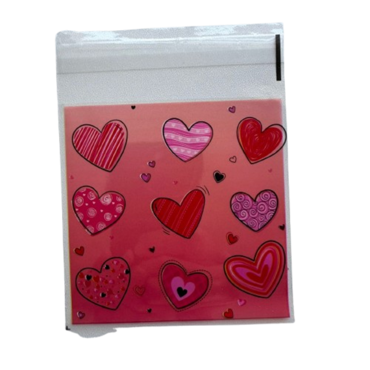 Bolsas San Valentin A Celofan Autoadhesivas 100un 10x10+2cm-2