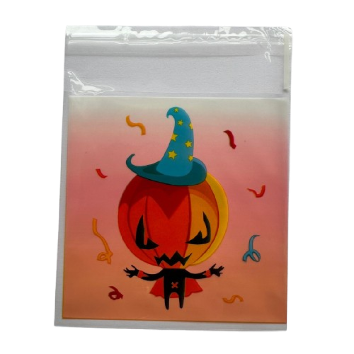 Bolsas Halloween D 10x10+2cm autoadhesivas 100 un-3