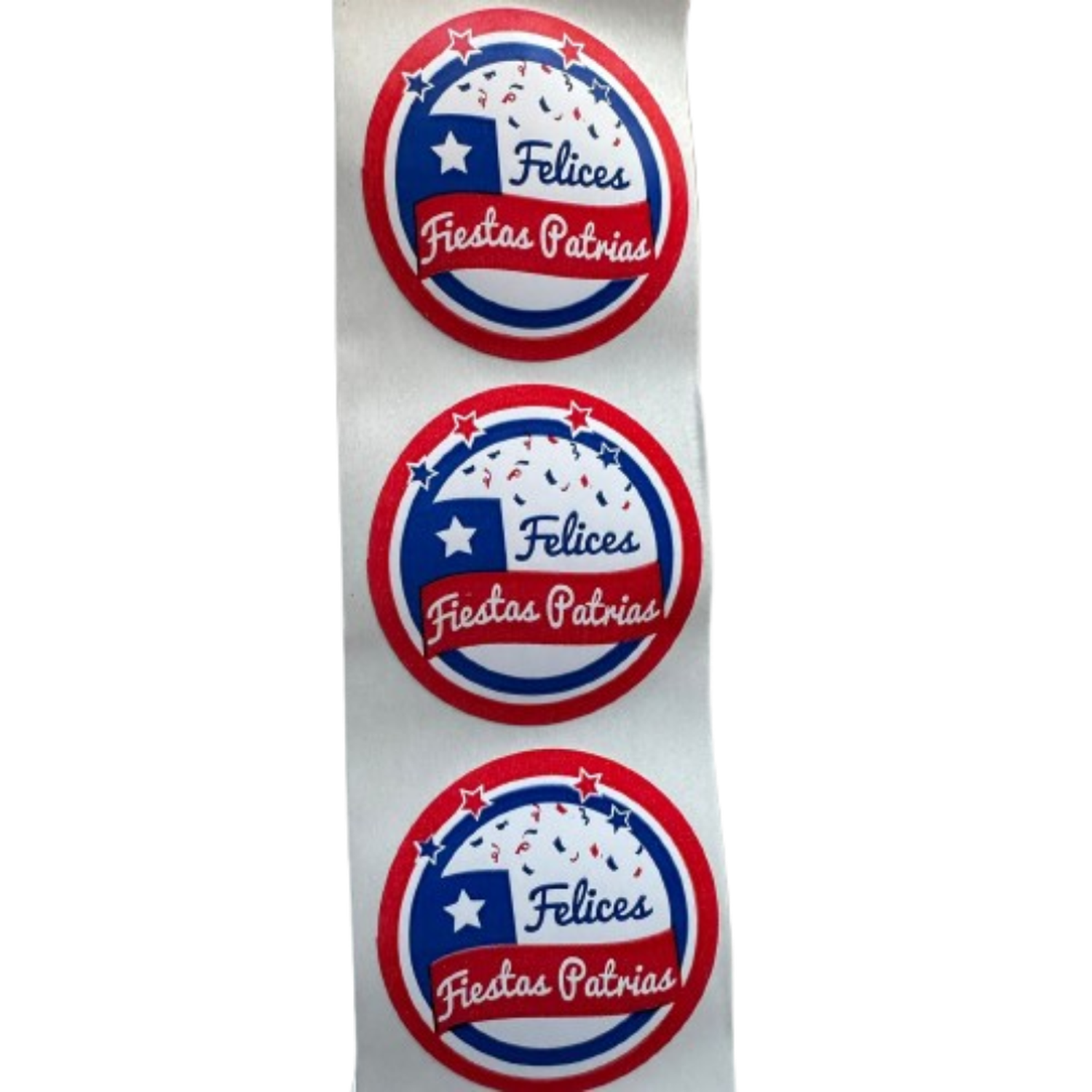 Sticker Fiestas Patrias Bandera 38mm 100un-1