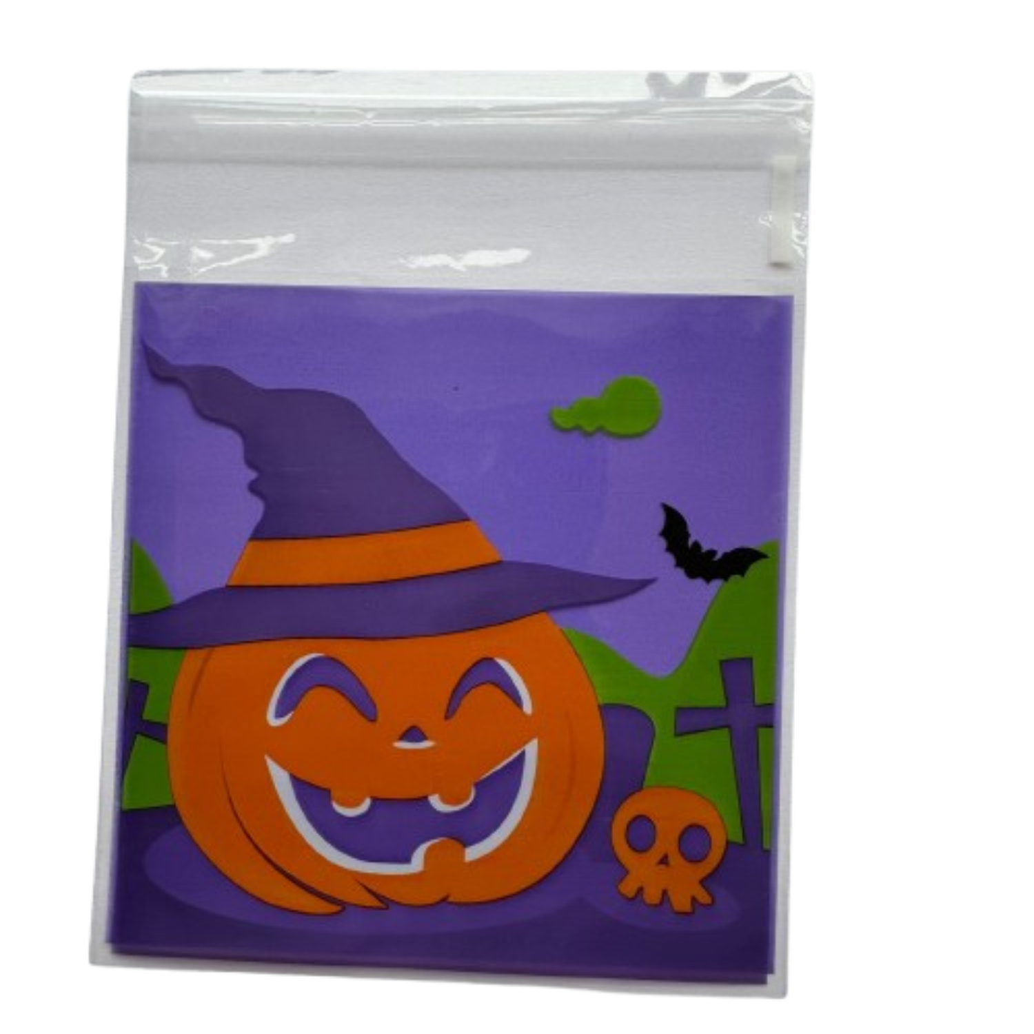 Bolsas Halloween B autoadhesivas 100un 10x10+2cm-2