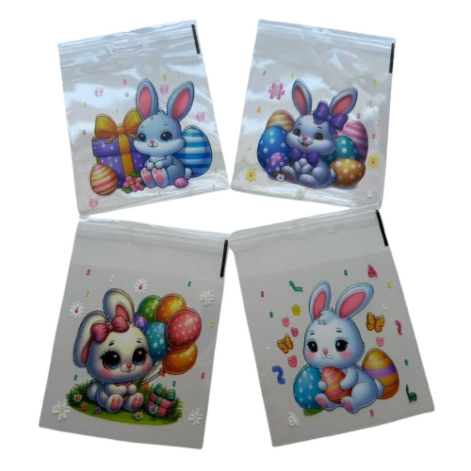 Bolsas Pascua C 10x10+2cm autoadhesivas 100un-0