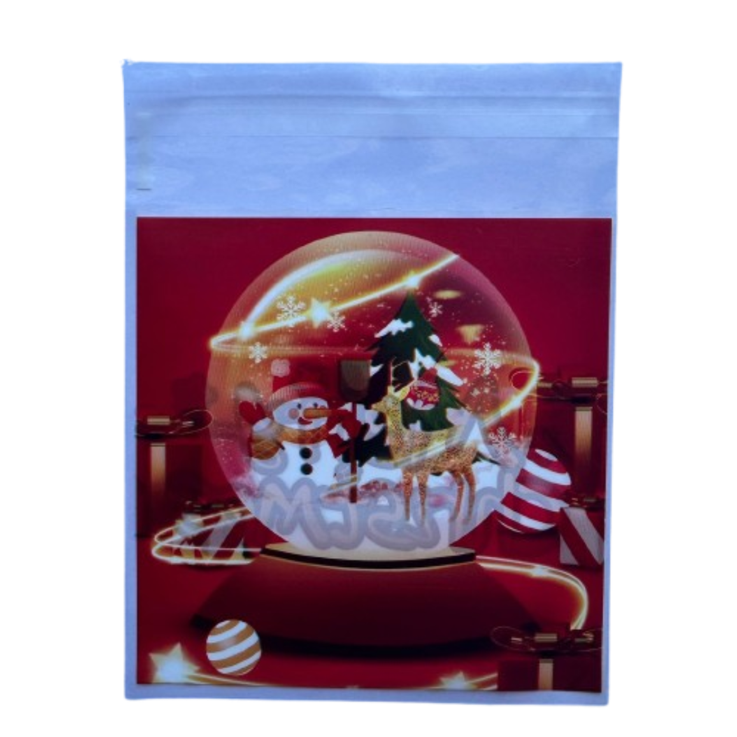 Bolsas Navidad D 10x10+2cm autoadhesivas 100 un-2