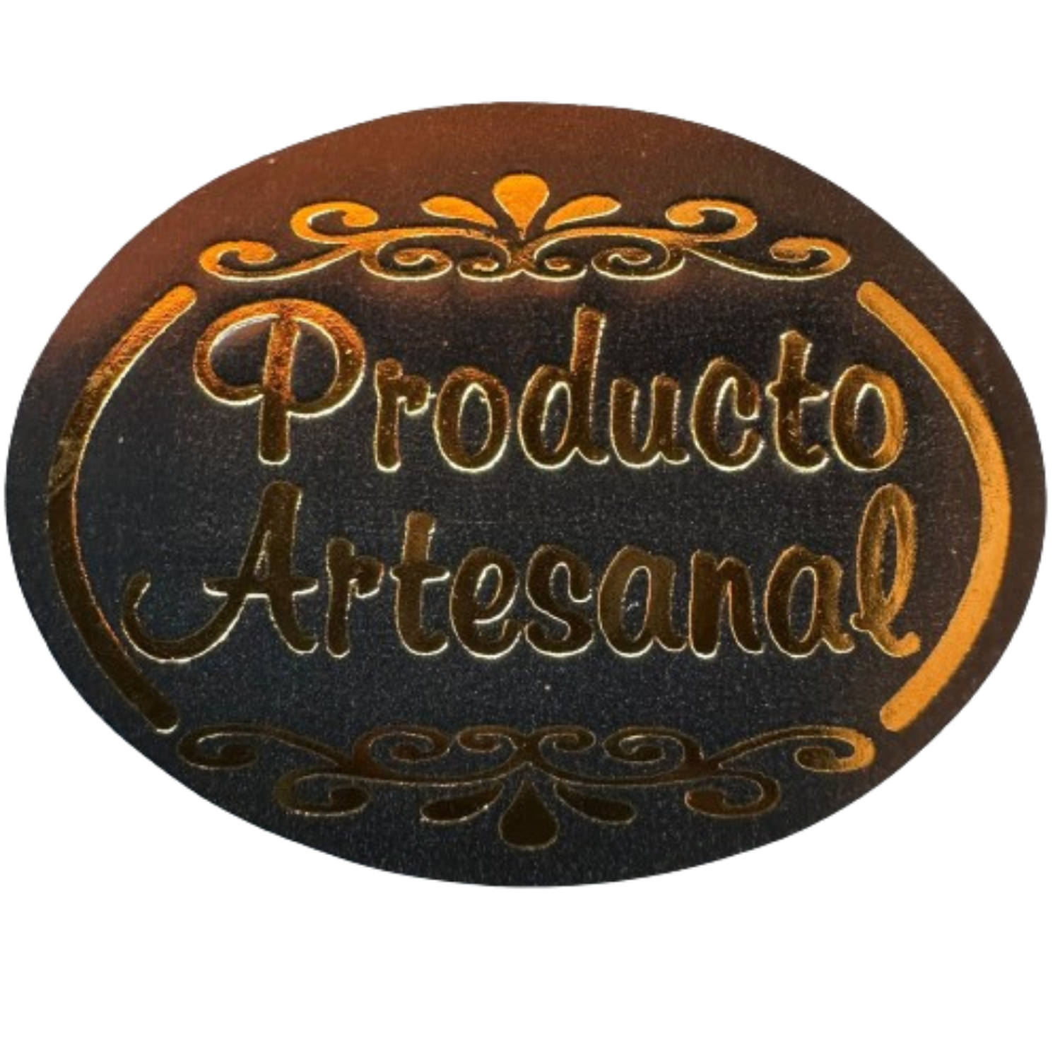 Sticker Producto Artesanal Negro 100 un 4x3cm-0