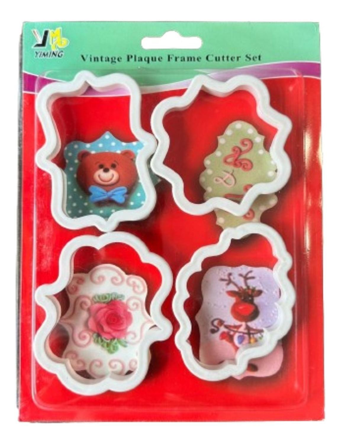 Cortador Galletas Marco Vintage 4 pcs-0