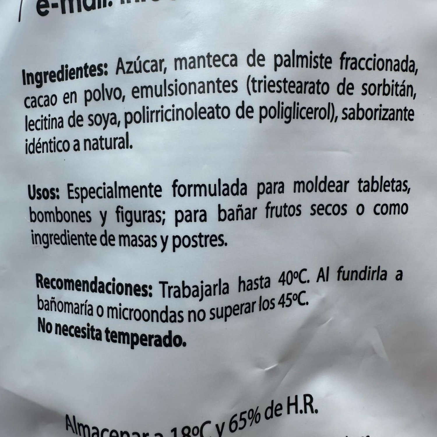 Gotas Chocolate Sucedaneo Bitter 404 Neucober 1kg-2