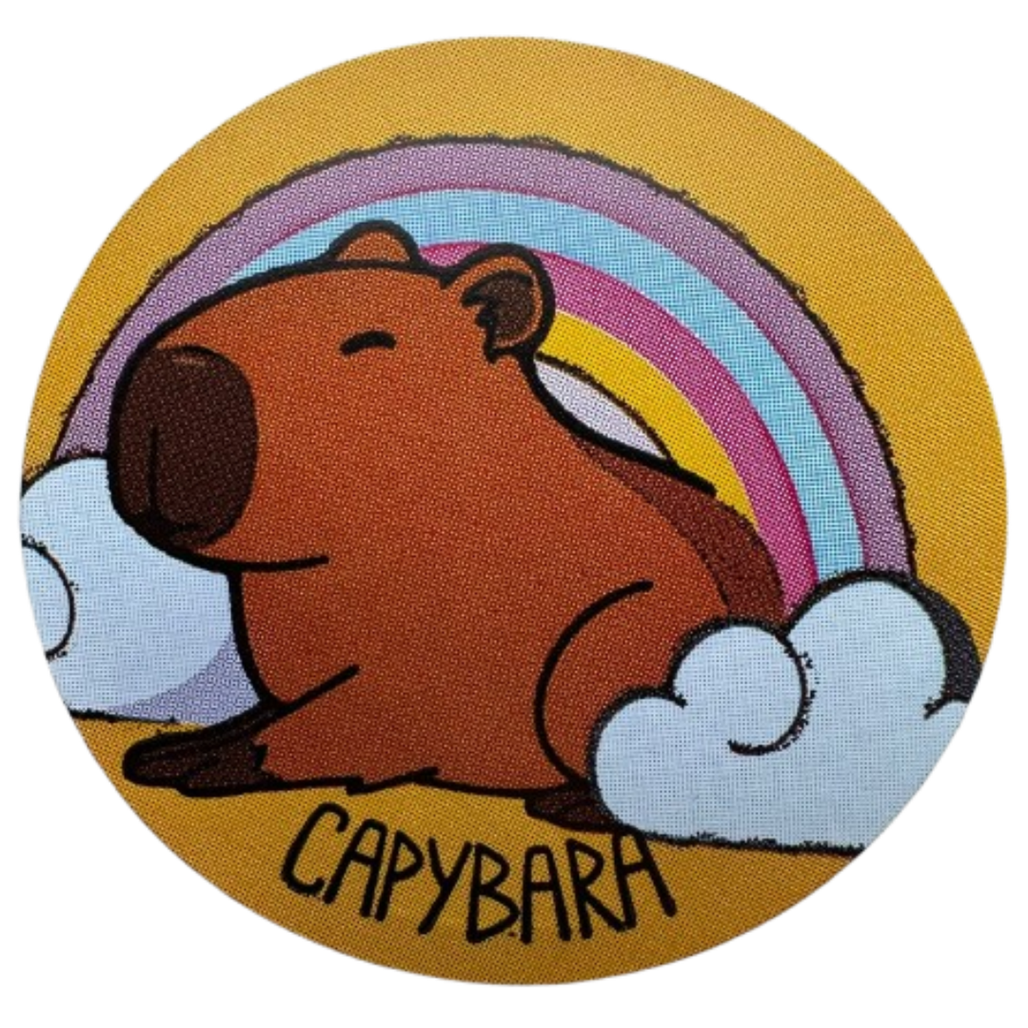 Sticker Capibara 6 Diseños 38mm 100un-5