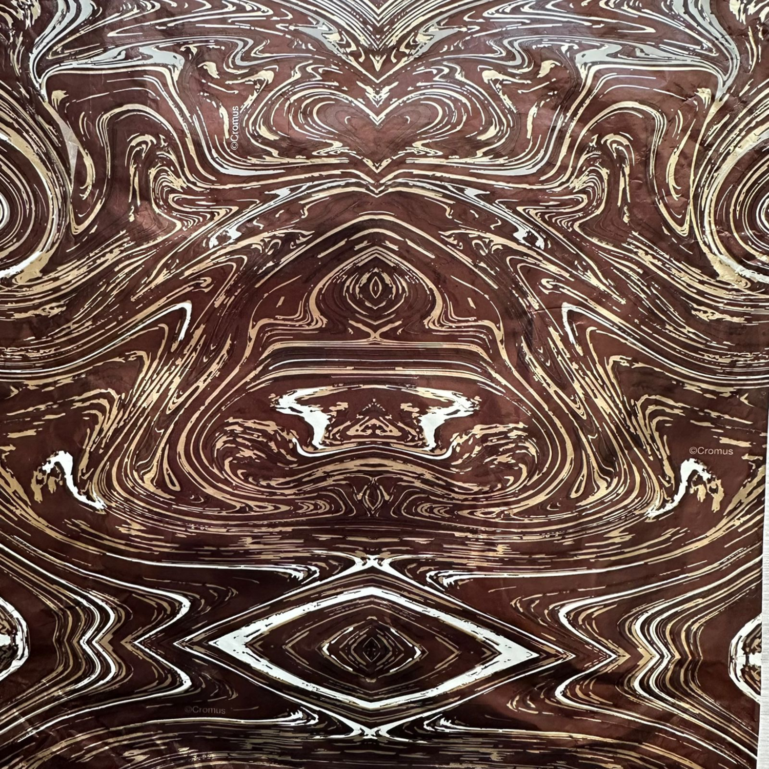 Pack 5 Pliego Papel Aluminio Café Diseño 43x58cm-2