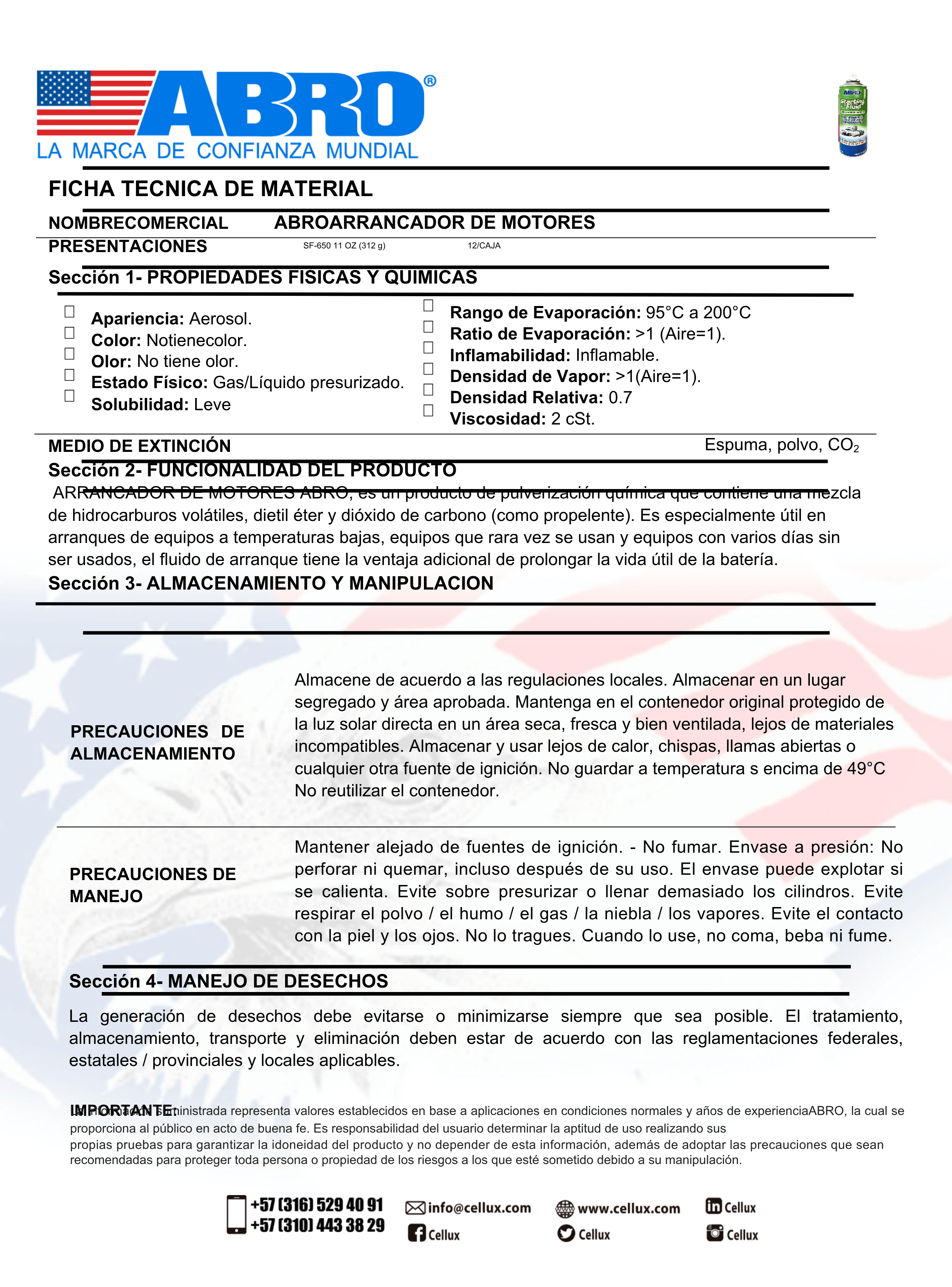 Partidor en Frio marca Abro 312 Grs-2