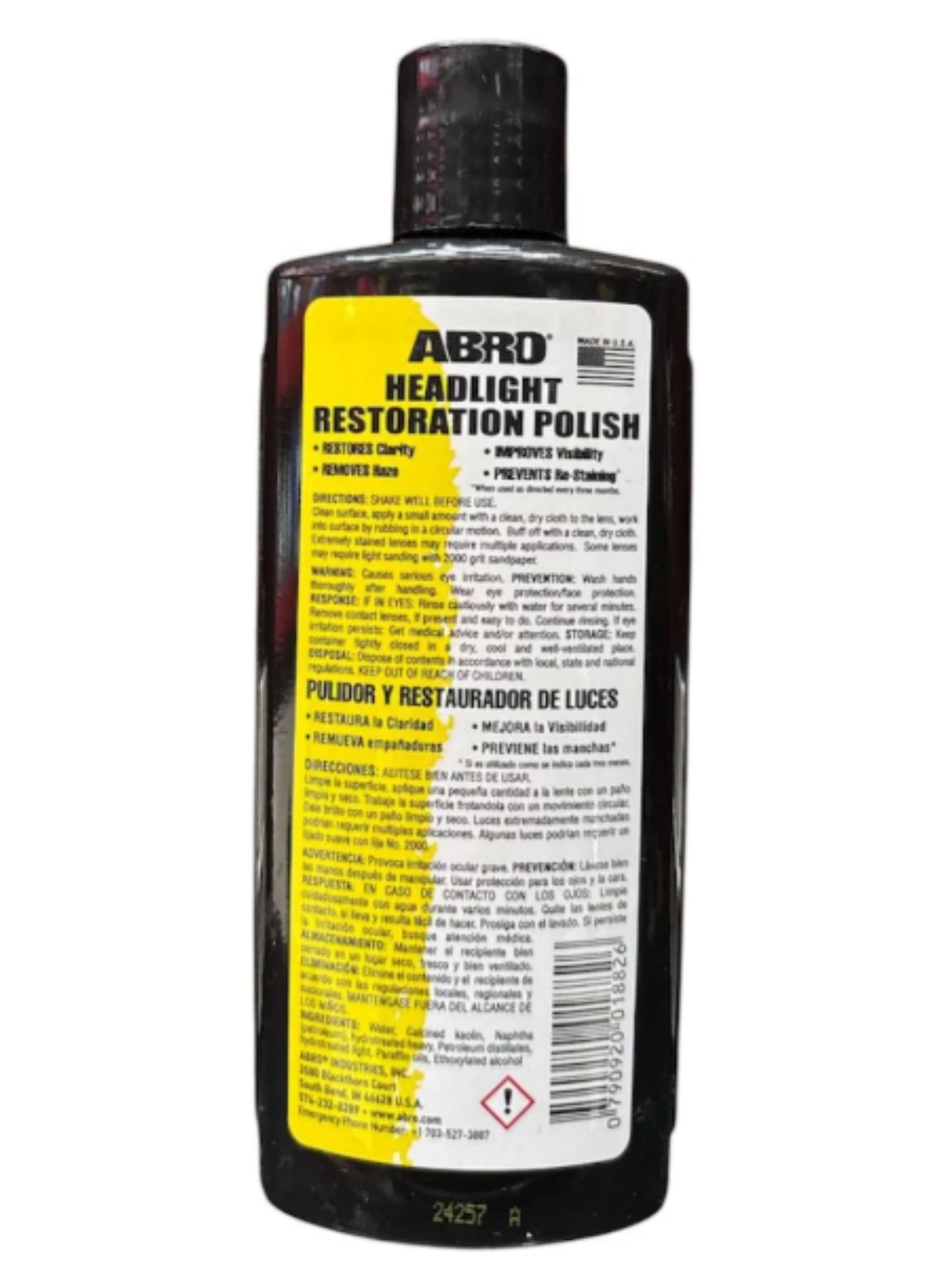 Restaurador y Pulidor para Opticos y Focos Abro 237 Ml-1
