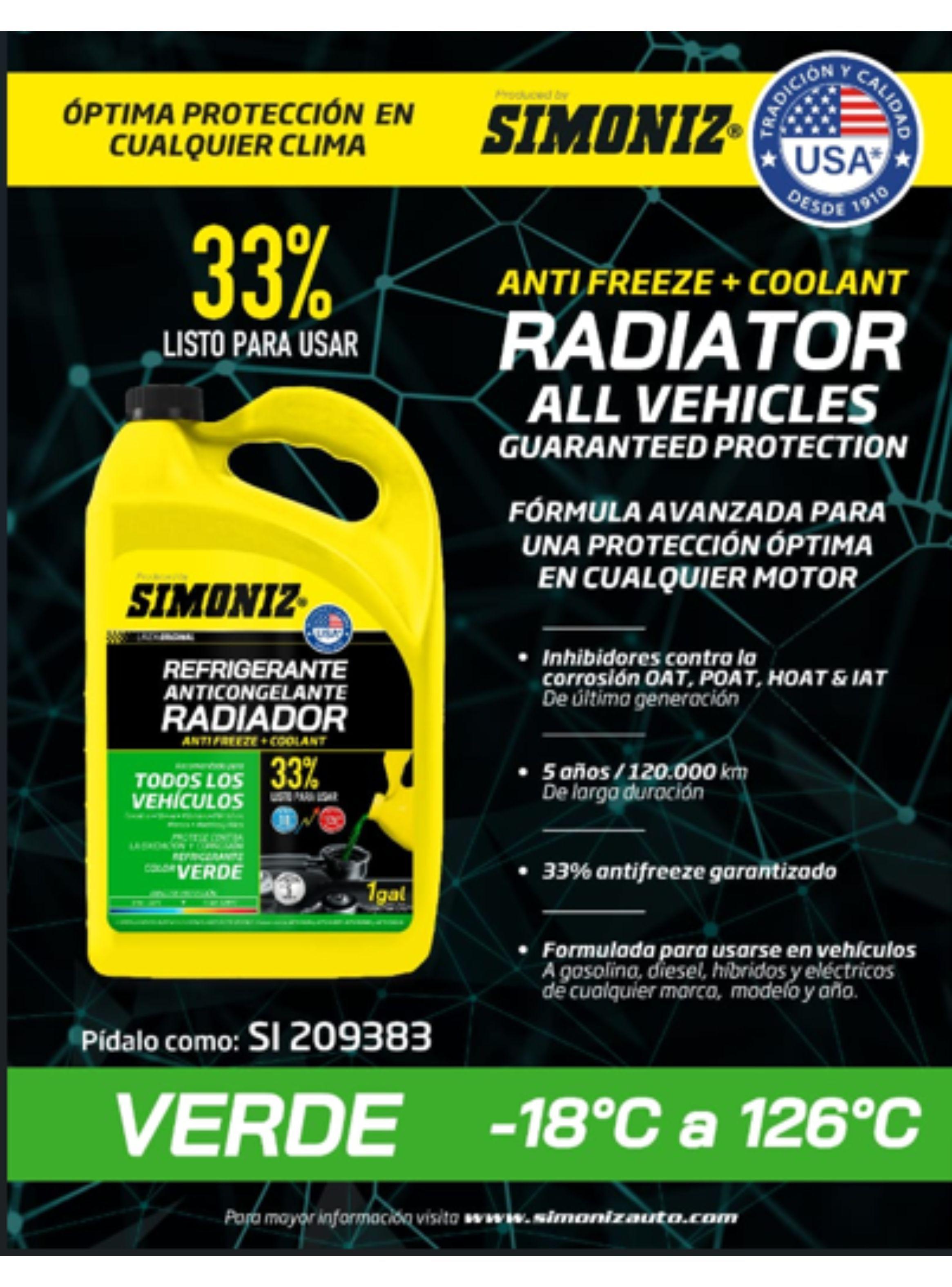 Refrigerante Anticongelante para Radiador 33% Verde-2