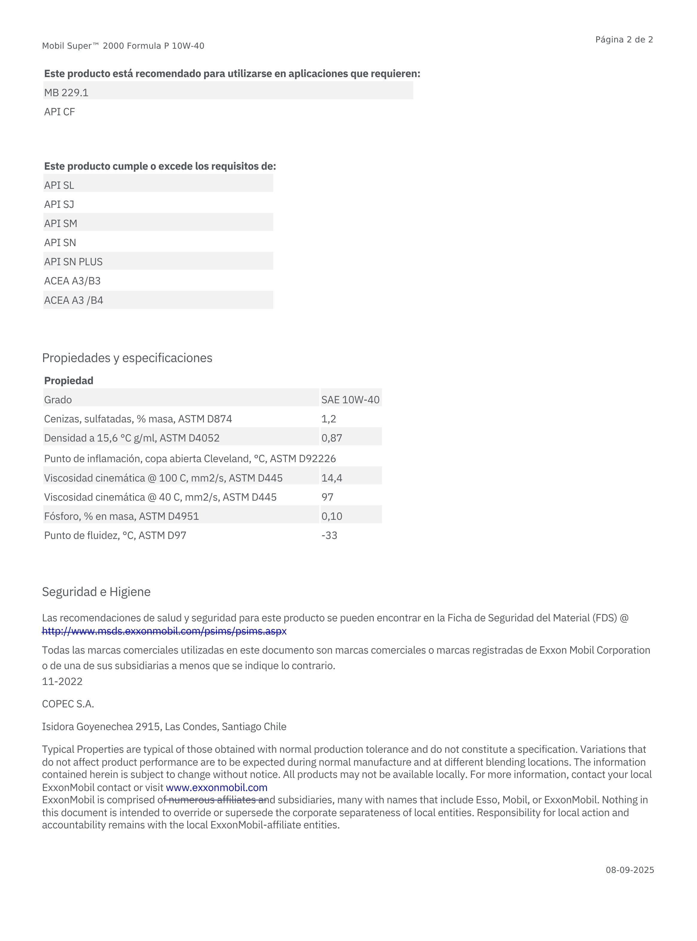 Lubricante Motor 10w40 Mobil Super 2000 4Lts-3