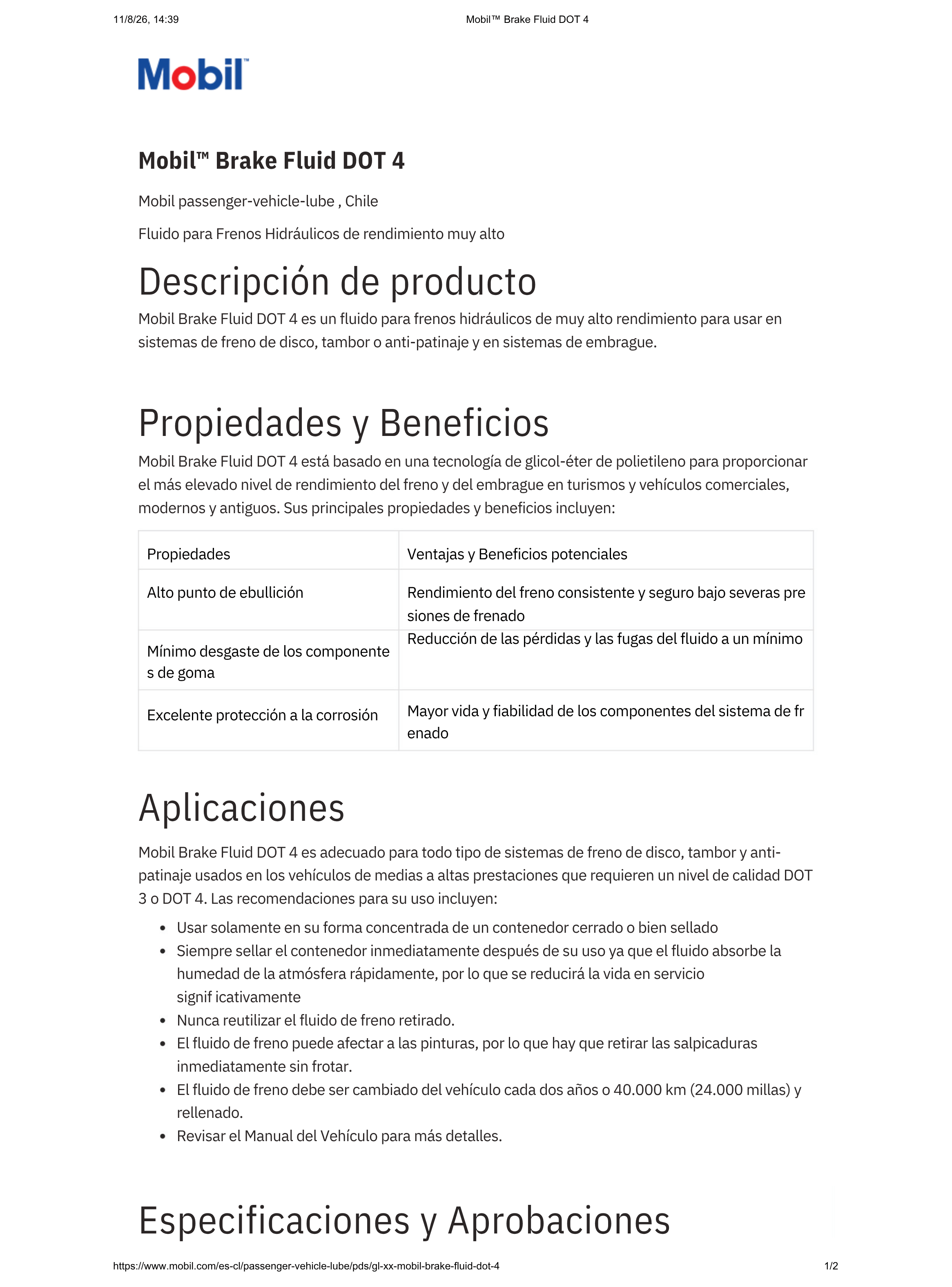 Liqido de Freno Mobil Dot4 355 Ml-2
