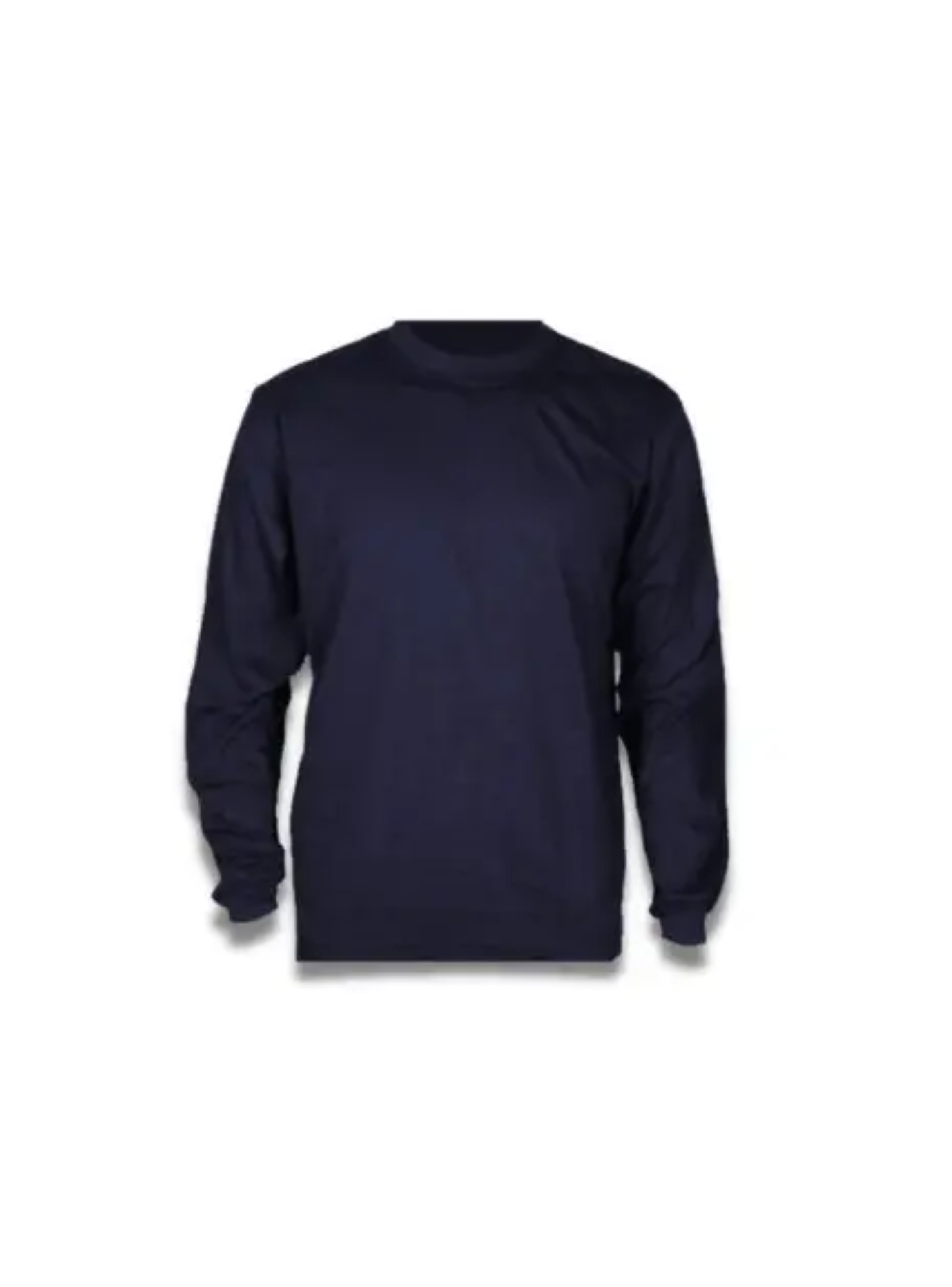 Polera Polo Algodón Manga Larga Azul-0
