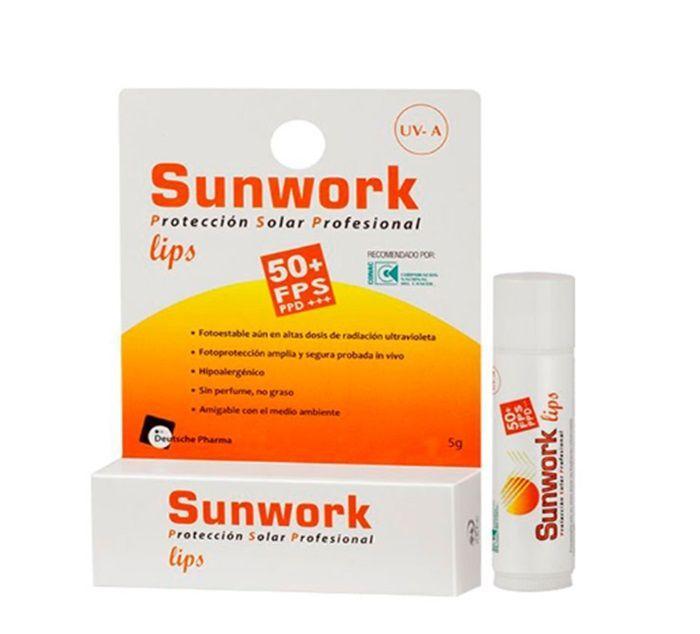 Protector Solar para Labios Sunwork FPS 50+ 5 Gr-2