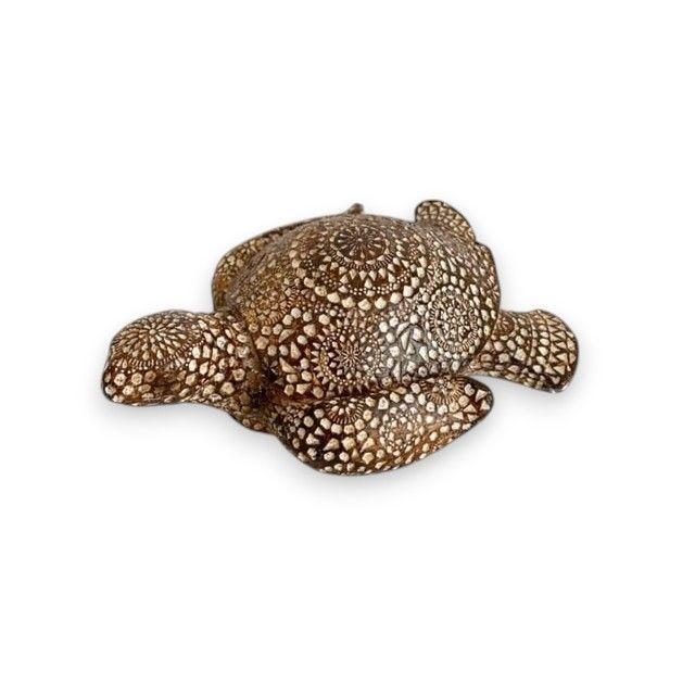 TORTUGA DECORATIVA DISEÑO MADERA TALLADA-0