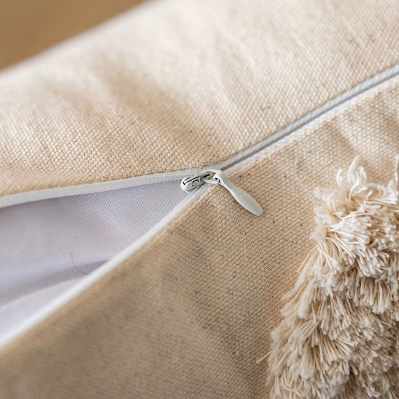 Pack 2 Fundas para Cojín Algodón y Lino 45x45 CM Rabat Crudo-2