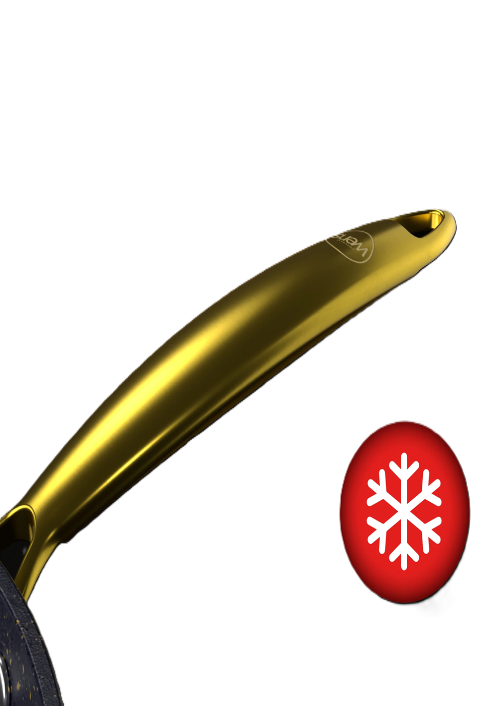 Wok Antiadherente con Tapa 28 cm Aluminio Forjado Golden Series Wens-4