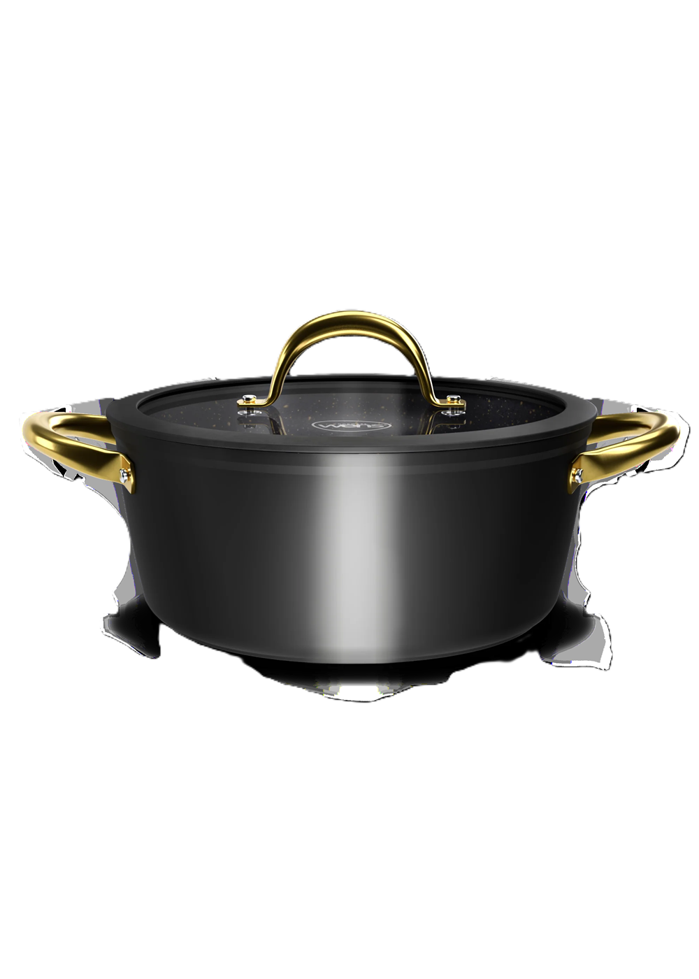 Batería De Cocina 7 Piezas Aluminio Forjado Golden Series-2