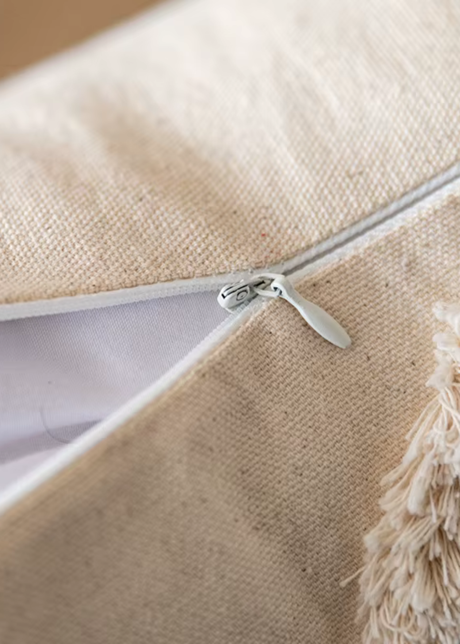 Pack 2 Fundas para Cojín Algodón y Lino 45x45 CM Fez Crudo-3