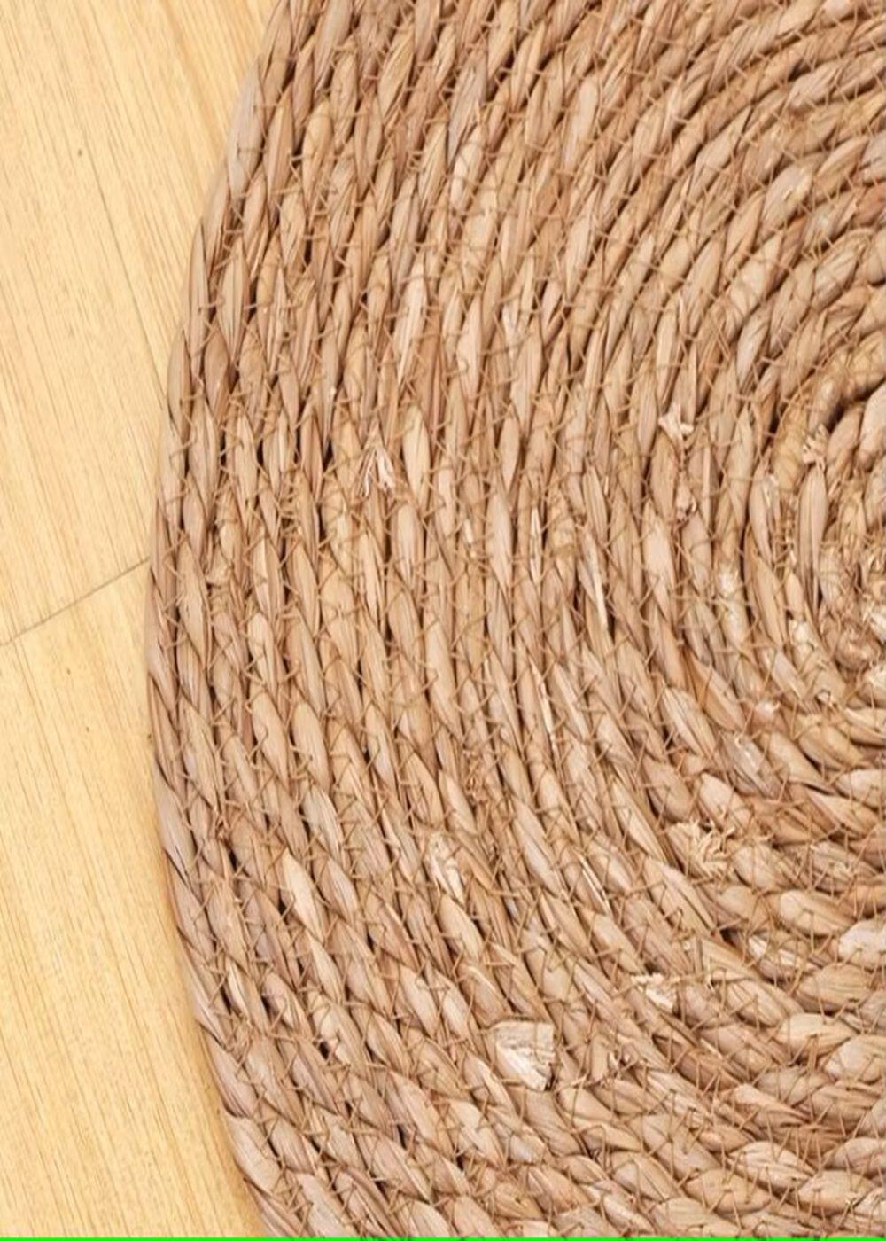 Alfombra Redonda Yute Crudo 80 CM Bengala Natural Casa Frida-2