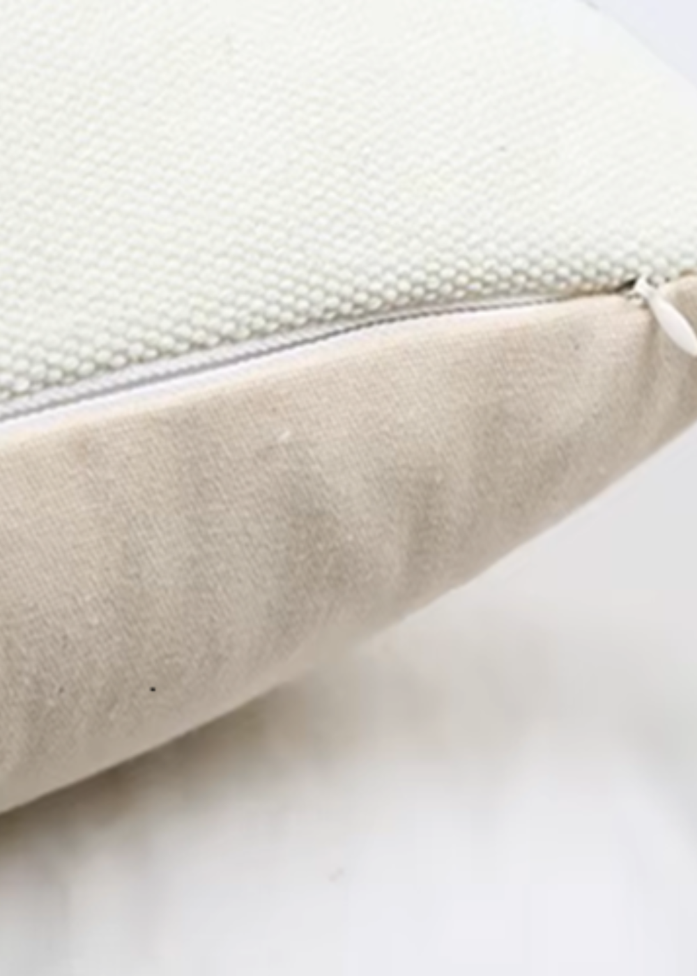 Pack 2 Fundas para Cojín Algodón y Lino 45x45 CM Meknés Franjas Gris-1