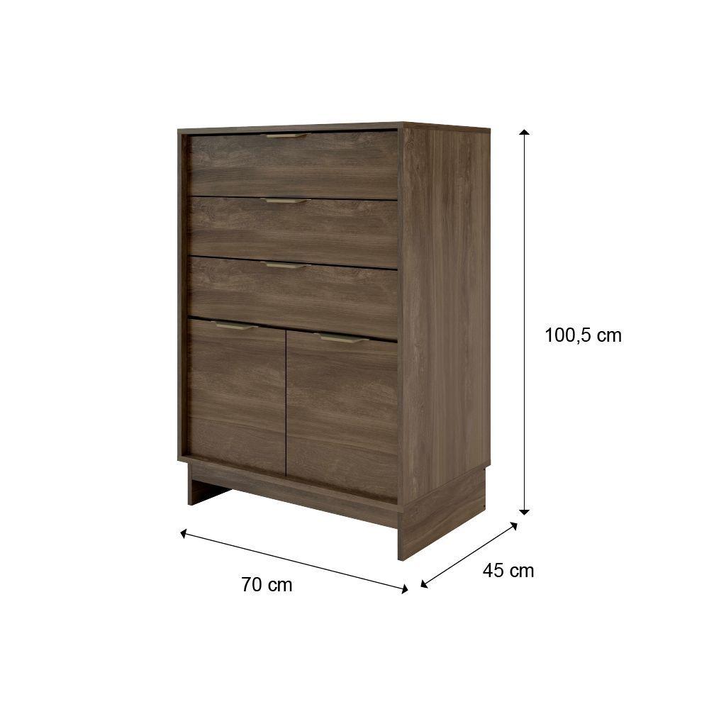 CÓMODA FIT 3C + 2P NOGAL-3